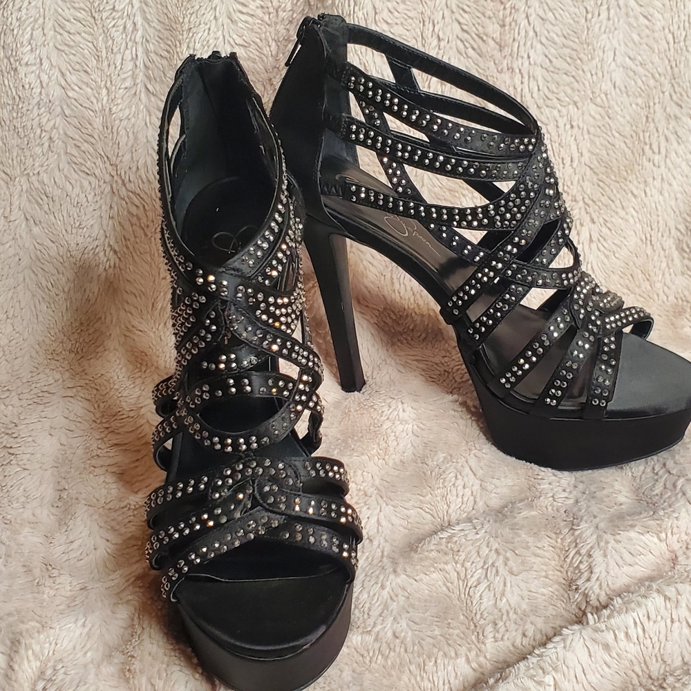 Jessica Simpson Platform Studded High Heels